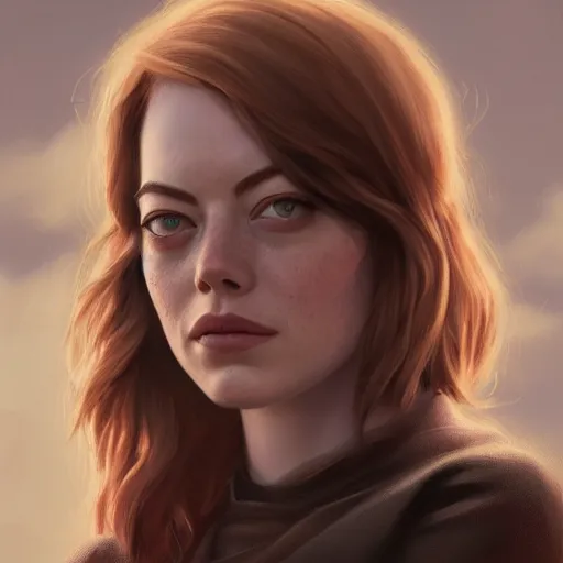 Prompt: portrait of emma stone ,digital art,photorealistoc,art by greg rutkowski,hyperdetailed,western comic style,comic,comic style,sharp lineart,professional lighting,deviantart,artstation,trevor henderson,rossdtaws,cinematic,dramatic