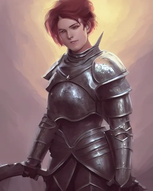 Prompt: medieval female knight wearing heavy armor, by charlie bowater, by studio ghibli, fantasy art, character concept art, digital drawing
