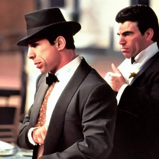 Image similar to john travolta as mafia boss