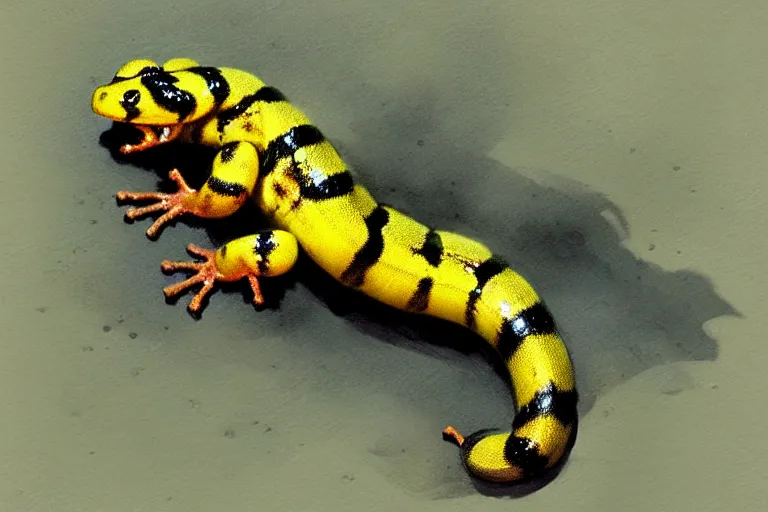 Image similar to fire salamander, photorealistic, trending on artstation, by bayard wu, anna podedworna, gaston bussiere, greg rutkowski