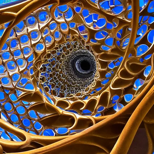 Image similar to spiral staicase designed by Antoni Gaudi