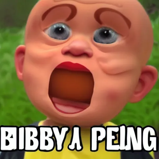 Image similar to cursed emoji baby crying meme