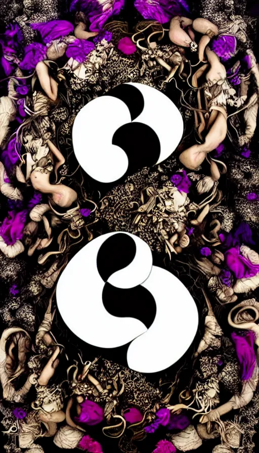 Prompt: Abstract representation of ying Yang concept, by Kirsty Mitchell