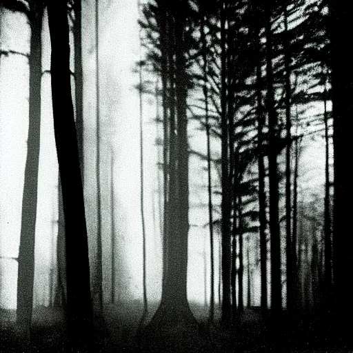 Prompt: Thom Yorke lost, a photo by John E. Berninger, ultrafine detail, double exposure, forest, chiaroscuro, private press, associated press photo, angelic photograph, masterpiece