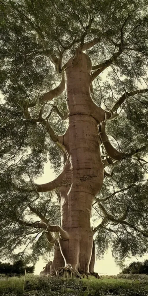 Image similar to peter de jong attractors morphing into a baobab tree, vhs footage