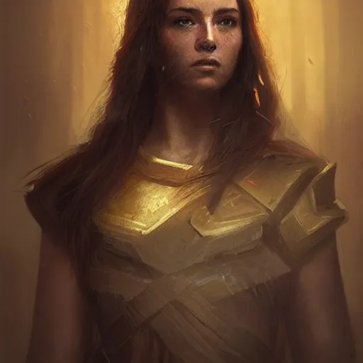 Prompt: Ancient Greece warrior portrait, mysterious atmospheric lighting, painted, intricate, volumetric lighting, beautiful, rich deep colours masterpiece, golden hour, sharp focus, ultra detailed, by Leesha Hannigan, Ross Tran, Thierry Doizon, Kai Carpenter, Ignacio Fernández Ríos