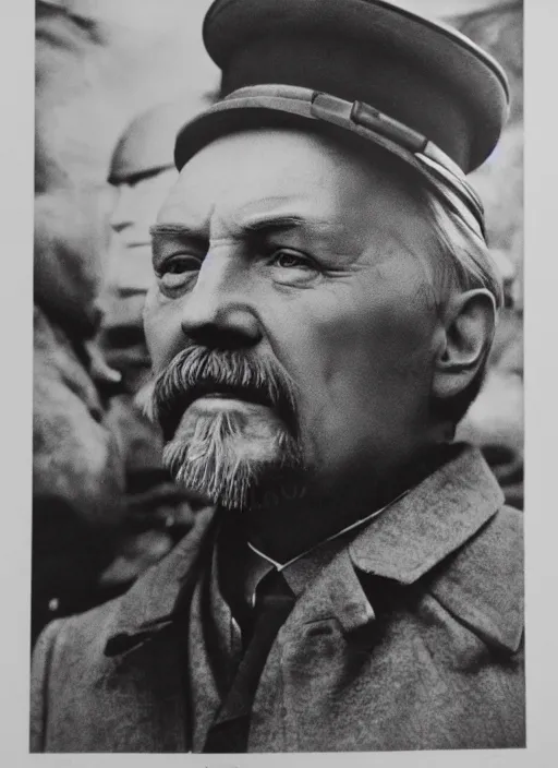 Image similar to hyper detailed bright photograph of lenin ulyanov by don mccullin, color, dslr