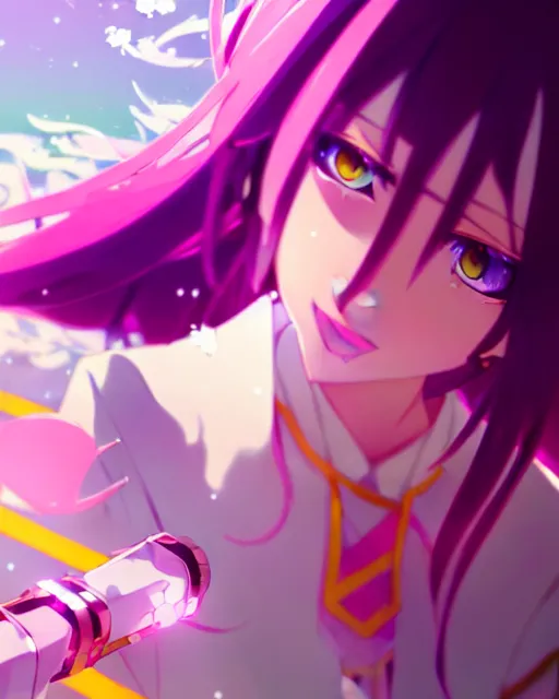 Prompt: pastel no game no life magical girl anime screenshot, anime, intricate, sharp focus, illustration, highly detailed, digital painting, clean artstyle, concept art, matte, art by ilya kuvshinov and ruan jia and greg rutkowski, masterpiece