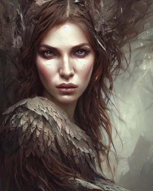 Prompt: portrait beautiful real woman as miloska venerahyper realistic face, beautiful eyes, fantasy art, in the style of greg rutkowski, intricate, hyper detailed, smooth