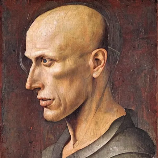 Image similar to A 14th century italian renaissance oil painting of Jerma985, portrait of Jerma985, grainy, realistic, very realistic, hyperrealistic, highly detailed, very detailed, extremely detailed, very neat, very epic, very cool, detailed, trending on artstation