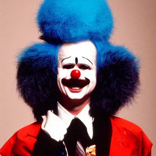 Prompt: bill murray as crusty the clown