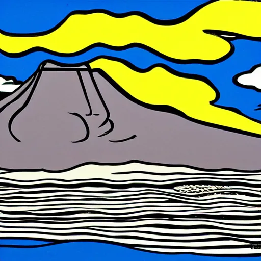 Image similar to Table mountain by Roy Lichtenstein