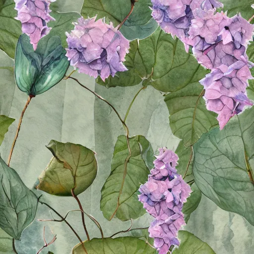 Prompt: delicate marble in a garden, stony, puffy, botanical herbarium paper, botanic, watercolor colored painting, pencil, iridescent colors, 8 k, realistic shaded, fine details, artstation, italian, colonnade, hydrangea, vines, gardena architecture, pompeii