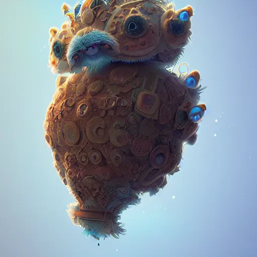 Image similar to fluffy, cute, fractal:: by beeple and James Gilleard and Justin Gerard :: ornate, dynamic, particulate, intricate, elegant, highly detailed, centered, artstation, smooth, sharp focus, octane render, 3d