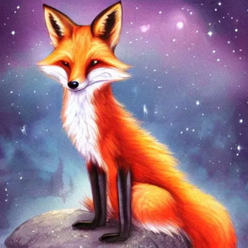 Image similar to tiara, fox wearing a tiara, fantasy art, epic