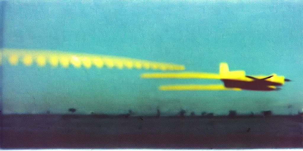 Image similar to photo under flying plane after a take off, photorealistic, kodak 2 5 0, taken in 1 9 9 7, noise, high quality, hd, uhd