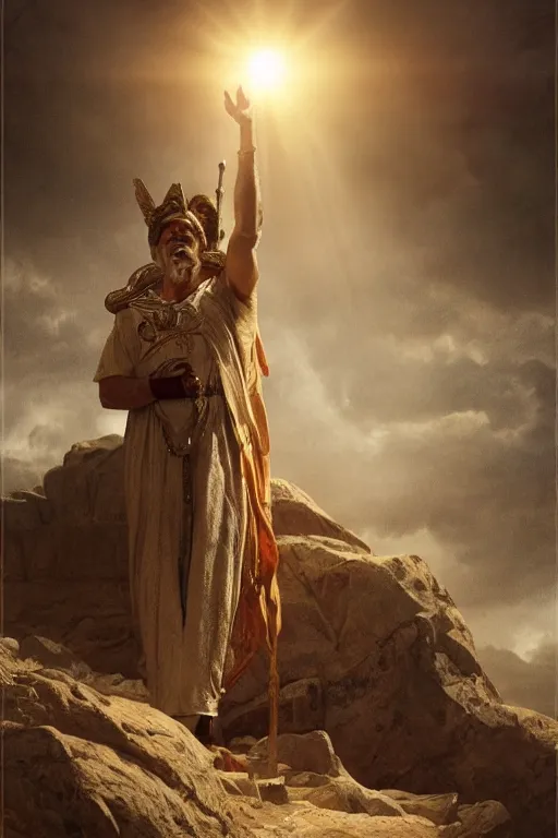 Prompt: frederick nietzsche as egiptian god, 8 k, hdr, great light, by greg rutkowski and annie leibowitz