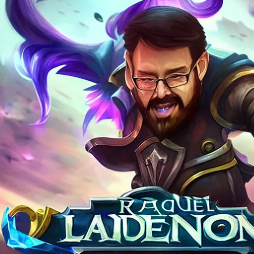 Image similar to mariano rajoy league of legends champion splashart