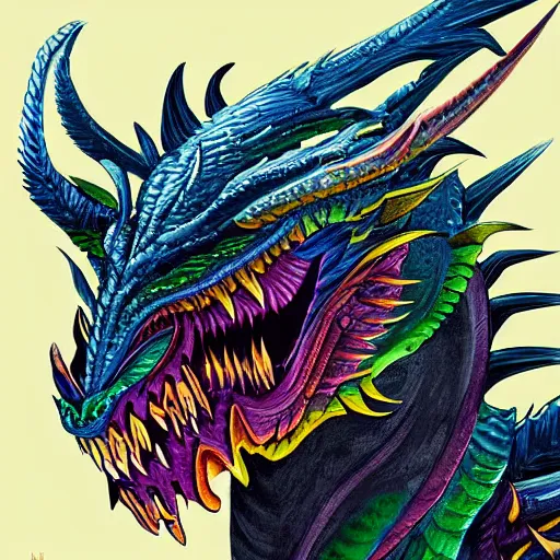 Prompt: a dragon portrait, intricate, elegant, highly detailed, digital painting, colourful, smooth, sharp focus, graphic novel,