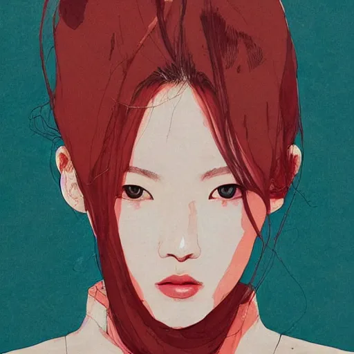 Image similar to Lee Jin-Eun by Conrad Roset and Nicola Samuri, rule of thirds, seductive look, beautiful, masterpiece, refined