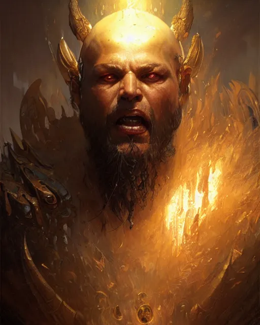 Image similar to terrifying and fierce god seth, fantasy character portrait, ultra realistic, concept art, intricate details, highly detailed by greg rutkowski, gaston bussiere, craig mullins, simon bisley