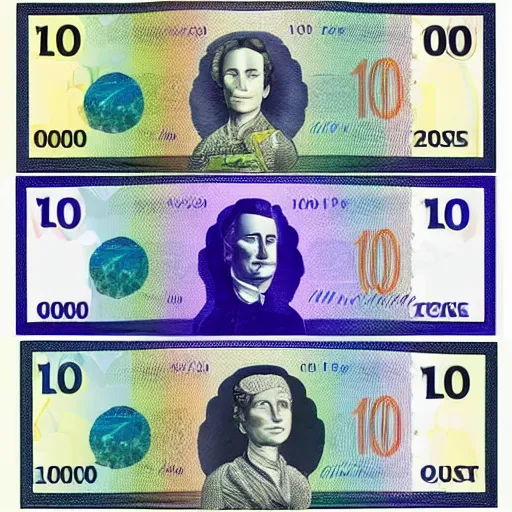 Image similar to 1 0 0, 5 0, 2 0, 1 0, 5 $ aud polymer note currency of rba