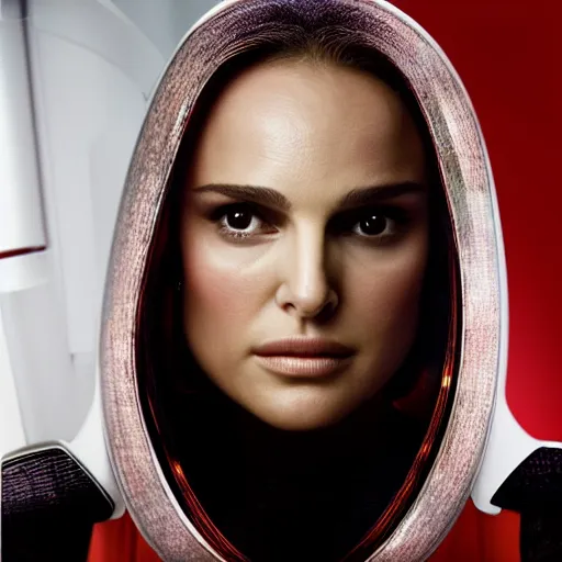 Image similar to Natalie Portman in Star Trek, (EOS 5DS R, ISO100, f/8, 1/125, 84mm, crisp face, facial features)