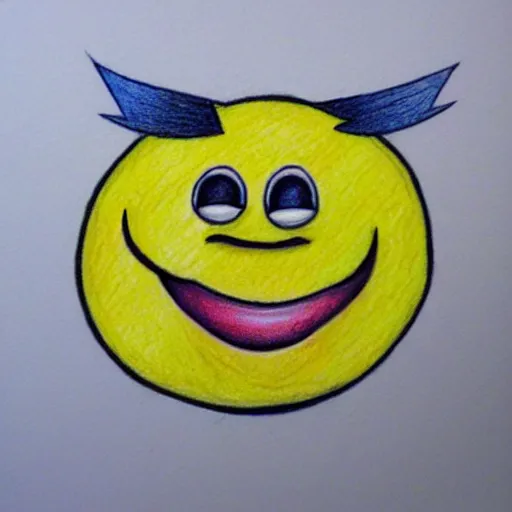 Prompt: trollface lemon, colored pencil sketch, 8 k