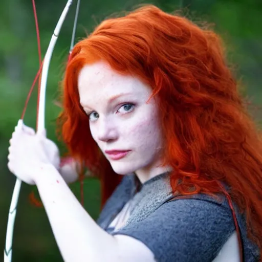 Image similar to a redhead archer