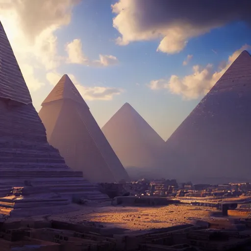 Prompt: photography of an egyptian god, fantasy ,volumetric lighting, intricate, elegant, hyperdetailed 3d matte painting, highly detailed, digital painting, artstation, smooth, sharp focus, illustration, art by Makoto Shinkai and artgerm, hyperrealism, hyperrealistic, cinematic masterpiece, fantasy style 8k ultrahd octane render