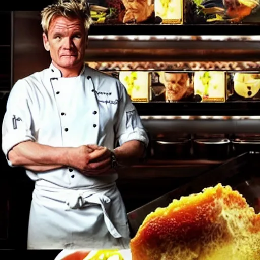 Image similar to Chef Gordon Ramsey as Walter White