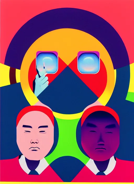 Image similar to men listening to music by shusei nagaoka, kaws, david rudnick, airbrush on canvas, pastell colours, cell shaded, 8 k