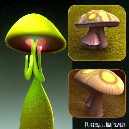 Image similar to mushroom alien female