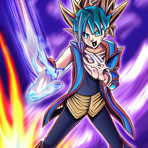 Image similar to yugioh digital art