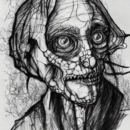 Prompt: grunge sketch drawing of bugs in the style of Jacob Shaw and Rembrandt van Rijn ,creepy, surreal, trending on artstation, bold and vivid colour