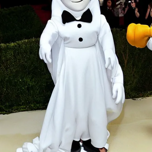 Prompt: emma watson dressed up as casper the friendly ghost in the style of pixar