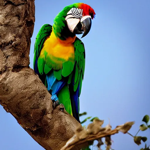 Prompt: macaw parrot