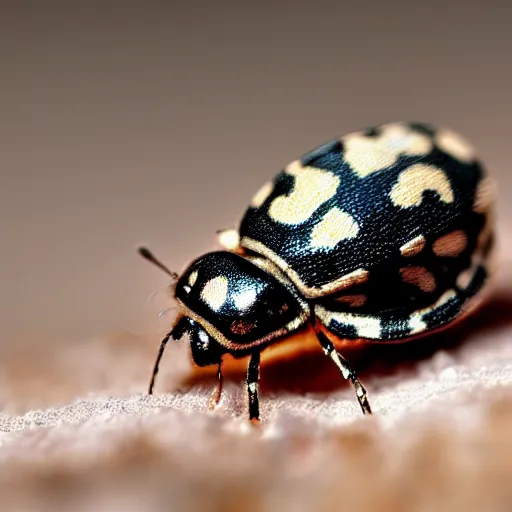 Image similar to carpet beetle, macro, photo, 4 k, clear