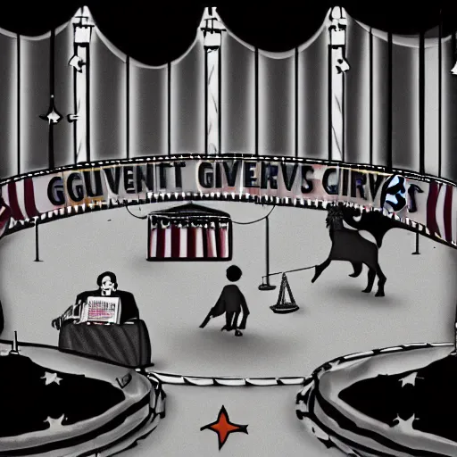 Prompt: government circus