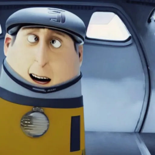 Image similar to still of Elon musk as Gru in Despicable Me remake 2029