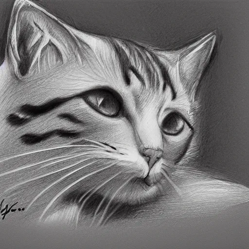 Prompt: Sketch of cat