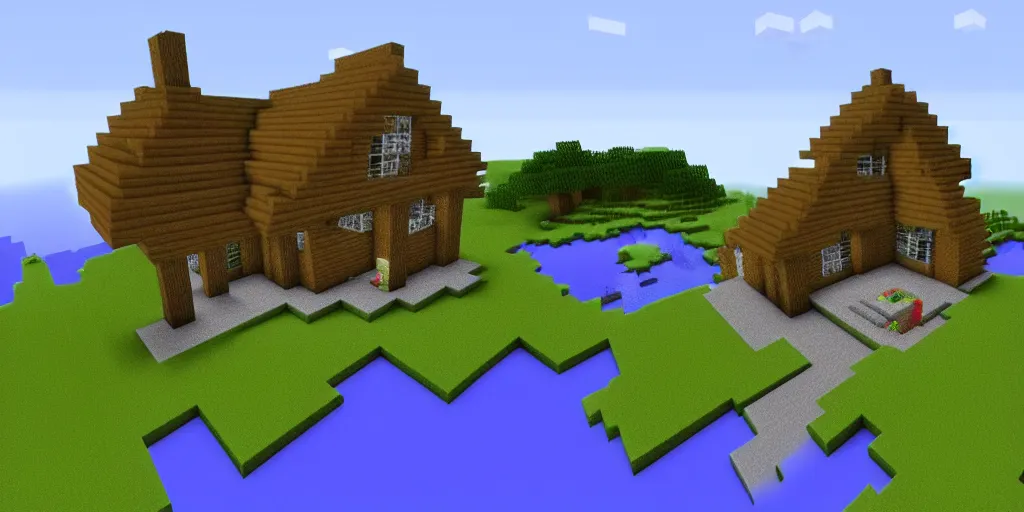 Prompt: My Minecraft house