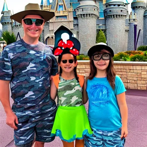 Prompt: the best camouflage to wear in disneyworld