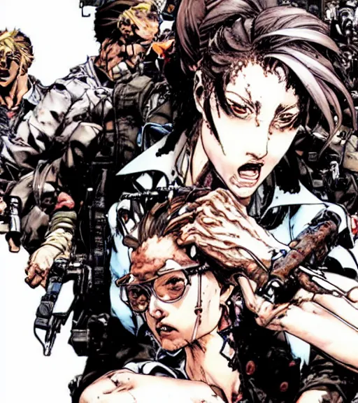 Prompt: a woman is eating a cake, comic book art, by yoji shinkawa and takehiko inoue and kim jung gi, masterpiece, perfect