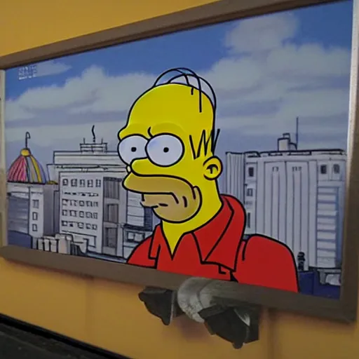 Prompt: homer simpson in south parl