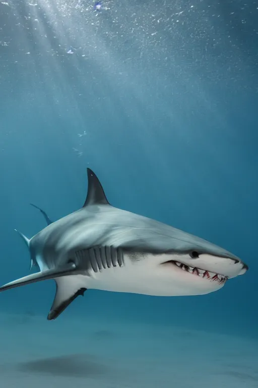 Image similar to school photo of a shark