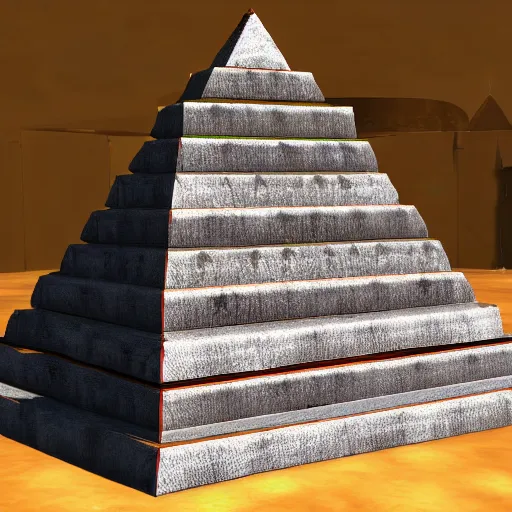 Prompt: oldschool 8 0 s pyramid!!! triangular!!! cardboard!!! soviet ussr milk pack, blue, red, white, in game pathologic 2, unreal engine,