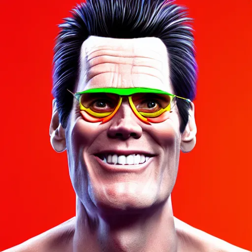 Prompt: jim carrey is fused into a slim jim, hyperdetailed, artstation, cgsociety, 8 k