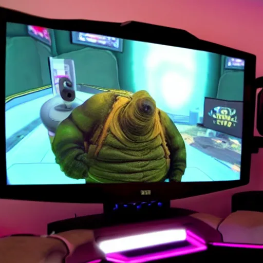Image similar to tardigrade playing video games