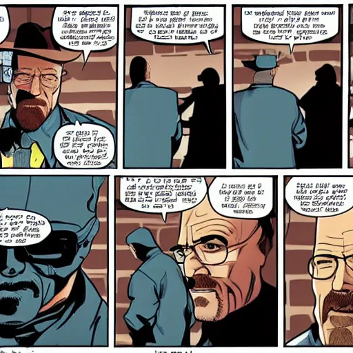 Image similar to Breaking bad comic book